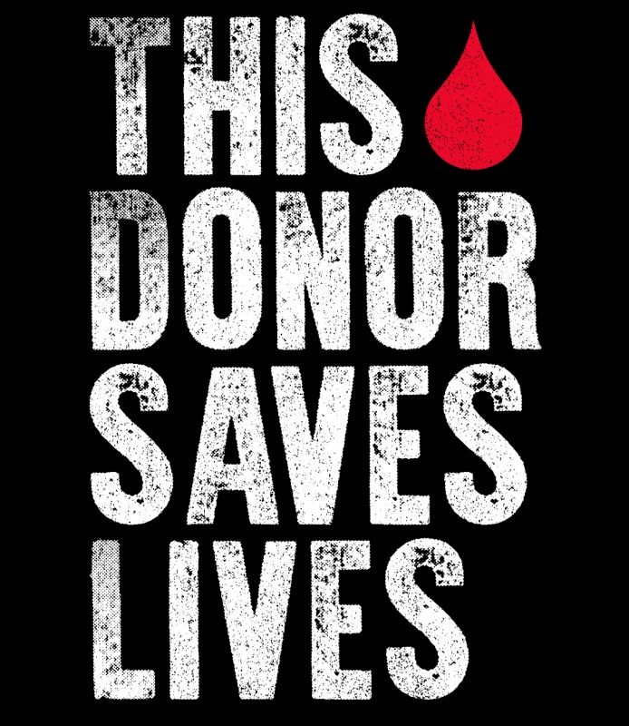 This blood donor saves lives Art