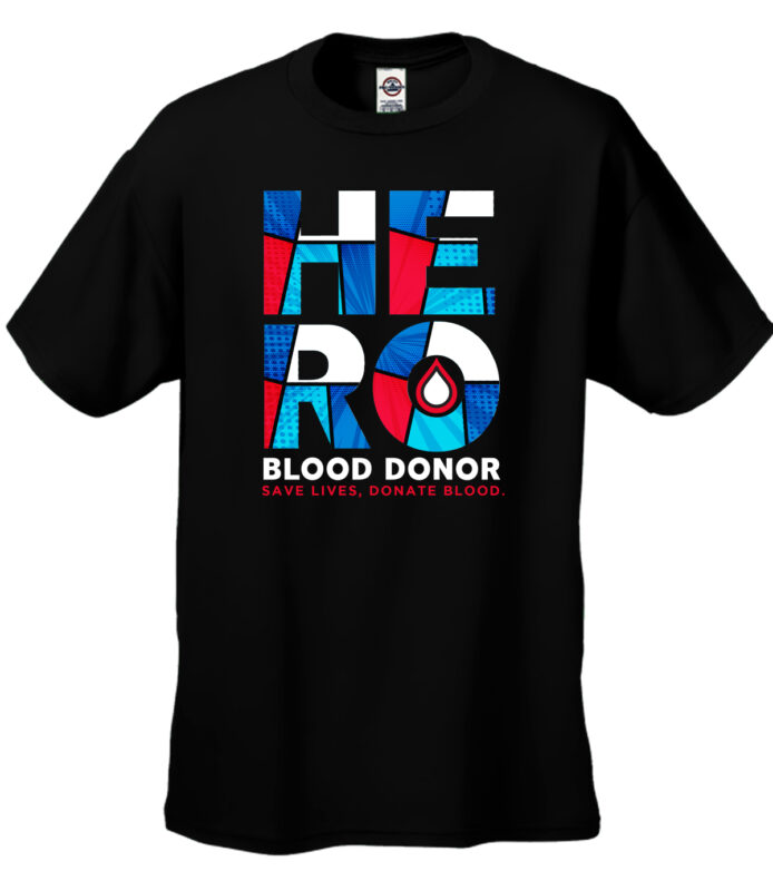 Hero Blood Donor Black