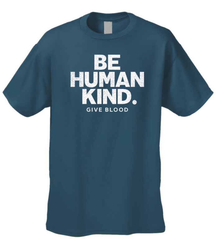 Be Human Kind Give Blood Indigo